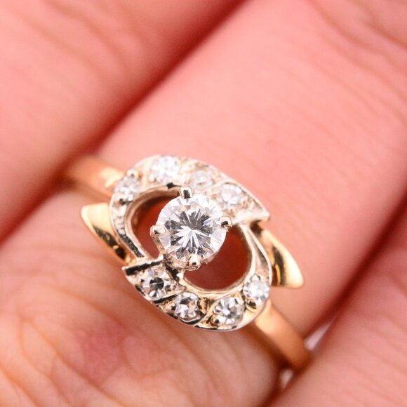 14K Vintage Dynasty Diamond Ring - Picture 9 of 9